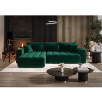 Fun Moebel - Ecksofa Schlafsofa camila Stoff Monolith Grün Ottomane Links Fun Moebel - Ecksofa Schlafsofa camila Stoff Monolith Grün Ottomane Links von FUN MOEBEL