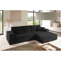 Fun Moebel - Ecksofa Schlafsofa corunia Stoff Poso Schwarz Ottomane Rechts Fun Moebel - Ecksofa Schlafsofa corunia Stoff Poso Schwarz Ottomane Rechts von FUN MOEBEL
