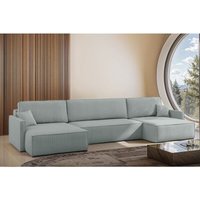 Fun Moebel - Wohnlandschaft mit Schlaffunktion Sofa louis Stoff Scala Saphire Fun Moebel - Wohnlandschaft mit Schlaffunktion Sofa louis Stoff Scala Saphire von FUN MOEBEL