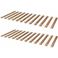 2ER set Rollrost Lattenrost Rolllattenrost 100 x 200 cm Massivholz von FUN-MÖBEL