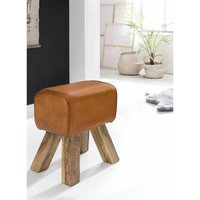 Hocker Sitzhocker Sitzbank bull Massivholz 40x25x47cm von FUN MOEBEL