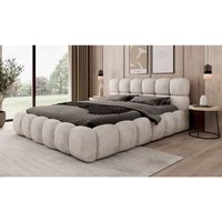 Polsterbett Bett aurelia 180x200cm in Stoff Aprodite Elfenbein von FUN MOEBEL