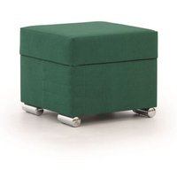 Polsterhocker mit Stauraum canton in Stoff Camelia Grün von FUN MOEBEL