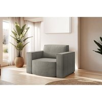 Sessel Designersessel palma in Stoff Noel Grau Sessel Designersessel palma in Stoff Noel Grau von FUN MOEBEL