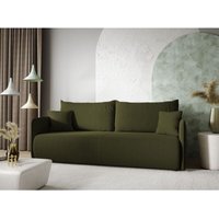 Sofa 2-Sitzer mit Schlaffunktion calgary Stoff Curio Grün von FUN MOEBEL