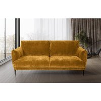 Fun Moebel - Sofa Designersofa madison 2-Sitzer in Stoff Dress Me Senfgelb von FUN MOEBEL