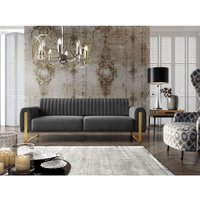 Sofa Designersofa valerie 3-Sitzer in Stoff Elisa Velvet Anthrazit Sofa Designersofa valerie 3-Sitzer in Stoff Elisa Velvet Anthrazit von FUN MOEBEL