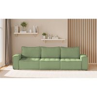 Sofa Modulsofa 3-teilig sande 3-Sitzer Stoff Alpine Hellgrün Sofa Modulsofa 3-teilig sande 3-Sitzer Stoff Alpine Hellgrün von FUN MOEBEL