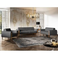 Sofaset Designersofas valerie 3-2-1 in Stoff Elisa Velvet Anthrazit Sofaset Designersofas valerie 3-2-1 in Stoff Elisa Velvet Anthrazit von FUN MOEBEL