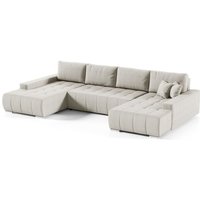 Wohnlandschaft Sofa mit Schlaffunktion vogar Stoff Aulla Beige Wohnlandschaft Sofa mit Schlaffunktion vogar Stoff Aulla Beige von FUN MOEBEL