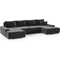 Wohnlandschaft Sofa mit Schlaffunktion vogar Stoff Monolith Grafit Wohnlandschaft Sofa mit Schlaffunktion vogar Stoff Monolith Grafit von FUN MOEBEL