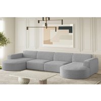 Wohnlandschaft U-Form Sofa palma xl in Stoff Ascot Taupe Wohnlandschaft U-Form Sofa palma xl in Stoff Ascot Taupe von FUN MOEBEL