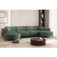 Wohnlandschaft U-Form Sofa valencia xl in Stoff Scala Forest Wohnlandschaft U-Form Sofa valencia xl in Stoff Scala Forest von FUN MOEBEL