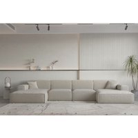 Wohnlandschaft U-Form celes premium in Stoff Ascot Bukla Beige Wohnlandschaft U-Form celes premium in Stoff Ascot Bukla Beige von FUN MOEBEL