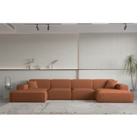 Wohnlandschaft U-Form celes premium in Stoff Ascot Bukla Terracotta Wohnlandschaft U-Form celes premium in Stoff Ascot Bukla Terracotta von FUN MOEBEL
