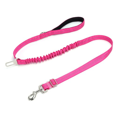 FUNAT Hundeleine mit Stoßdämpfung, Training Leine mit Sicherheitsschlüssel, hohe Elastizität Teleskop Traction Seil geeignet für kleine und mittlere Hunde von FUNAT