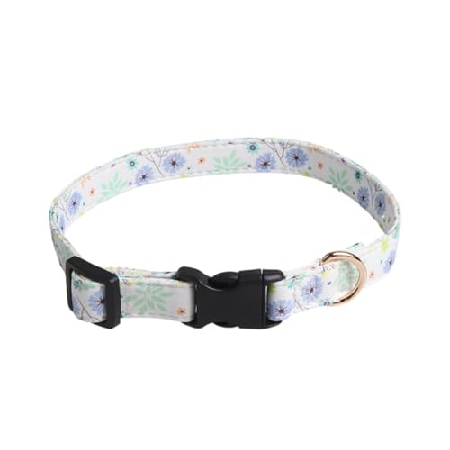 FUNAT Kunststoff Schnalle Hundehalsband, Fragmentierte Blume Countryside Hundehalsband, Halsband Geeignet für Mittlere bis Große Hunde von FUNAT