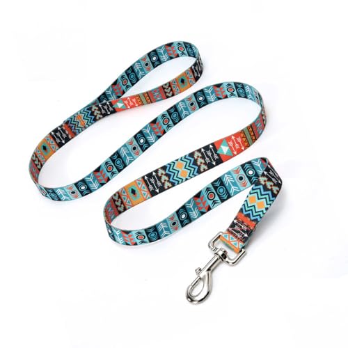 FUNAT Seil Haustierleine für Hundetraining, Sternenhimmel ethnischer Stil Haustier Traktion Seil, Starke und robuste Polyester Hundeleide für kleine, mittlere und große Rasse Hunde von FUNAT