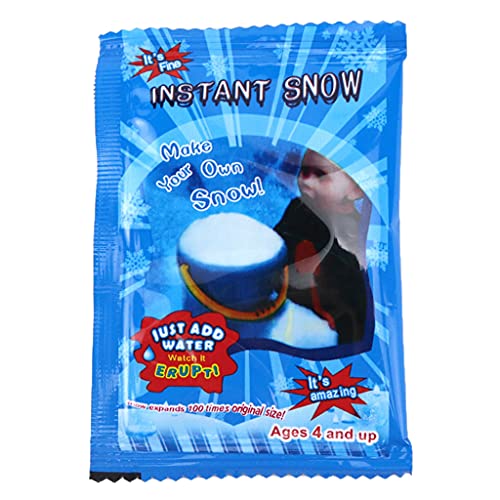 FUNCOCO Fake Instant Snow, Fake Snow for Charms Slime Polymer DIY Fluffy Artificial Snowflakes Instant Snow von FUNCOCO