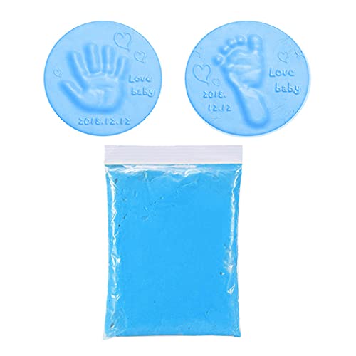 FUNCOCO Handabdruck-Ton, lufttrocknender, weicher Ton, 20 g/Beutel, Baby-Ornament, Andenken, Handabdruck, Fußabdruck, Set für Eltern-Kind-Hand-Stempelkissen, Blau FUNCOCO Handabdruck-Ton, lufttrocknender, weicher Ton, 20 g/Beutel, Baby-Ornament, Andenken, Handabdruck, Fußabdruck, Set für Eltern-Kind-Hand-Stempelkissen, Blau von inoin
