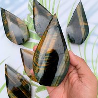 1Pc Blue Gold Tiger Eye Free Form Standup | Self-Standing Crystal Sculpture Healing Stone Art Unique Gemstone Gift 1Pc Blue Gold Tiger Eye Free Form Standup | Self-Standing Crystal Sculpture Healing Stone Art Unique Gemstone Gift von FUNCRYSTAL