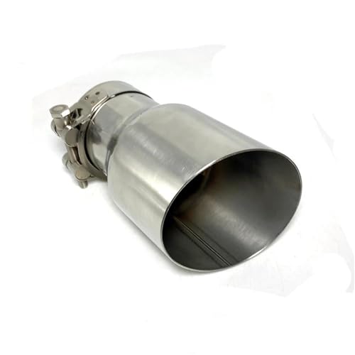 FUNFOB Auspuffblenden 1 Stück 304 Edelstahl Universal-Automobil-Auspuffrohr-Schalldämpfer Auto-Modifikationszubehör Auspuffblende(76MM IN 101MM Out) von FUNFOB