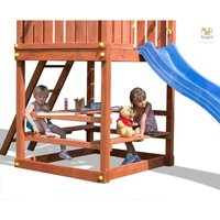 Fungoo Modul "Free Time", teak, Picknicktisch mit Sitzmöglichkeit für MyHouse, Myside, MySpace von FUNGOO