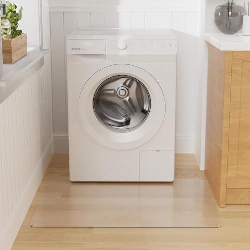 FUNMAT Vinyl-Bodenmatte, 90 x 90 cm, rutschfester Bodenschutz für Zuhause, schmutzabweisende Spielmatte für Kinder, wasserdichte Kühlschrankmatte, kratzfester Vinyl-Teppich für Kinder, Haustiere von FUNMAT