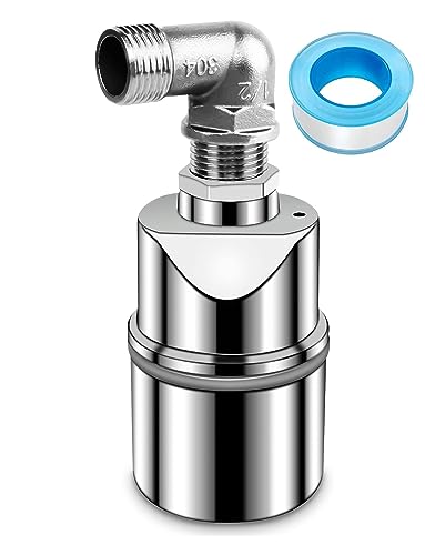 1/2 Zoll Schwimmerventil für Wassertank Pool – Automatisches Wasserstandskontrollventil – 304 Edelstahl schlechter Wasserstand, automatisches Befüllen Schwimmerventil von FUNMIX