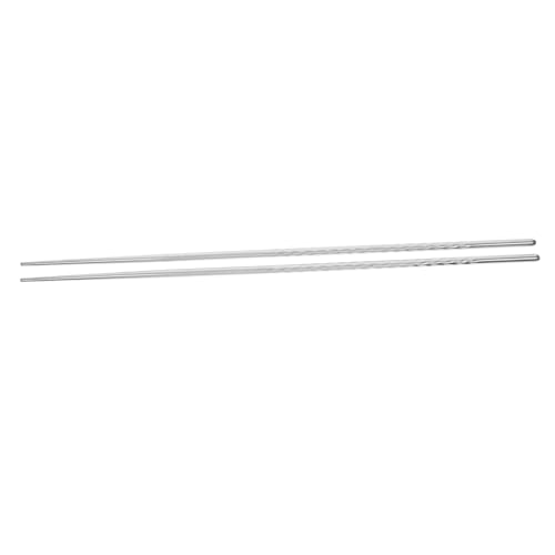 FUNNETOYU 1 Paar Frittierte Essstäbchen Lange Kochstäbchen Rostfreie Essstäbchen Süße Essstäbchen Edelstahl Essstäbchen Extra Lang Frittierstäbchen 304 Edelstahl Silber von FUNNETOYU