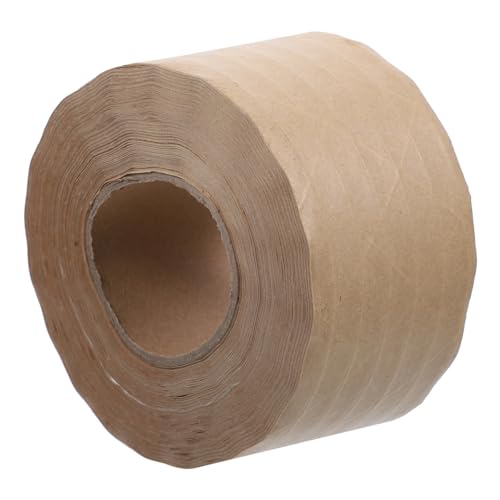 FUNNETOYU 1 Rolle Wasseraktivierte Kraftpapier Klebebandrolle Stark Haftendes Multifunktions Verpackungsband Versiegeln von Kartons Rahmenmontage und von FUNNETOYU