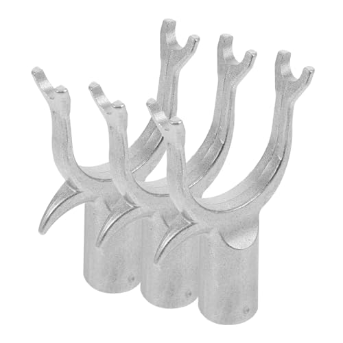 FUNNETOYU 1 Satz Aluminiumlegierung Kleiderstangengabelkopf Teiliges Robust Langlebig Ersatzteile Für Kleiderstangen Wäscheständer Aufhängehilfe Zum Einfachen Aufhängen Von Kleidung 3 Stück von FUNNETOYU