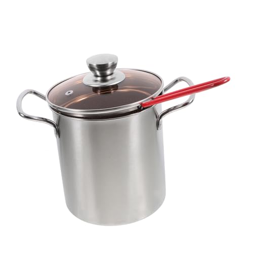 FUNNETOYU 1 Satz Braten mit Korb Frittiertopf mit Korb Friteuse rostfreier Topf handhaben tief Frittierkorb Frittierbraten Topf mit Frittierkorb Metallbraten Rostfreier Stahl Silber FUNNETOYU 1 Satz Braten mit Korb Frittiertopf mit Korb Friteuse rostfreier Topf handhaben tief Frittierkorb Frittierbraten Topf mit Frittierkorb Metallbraten Rostfreier Stahl Silber von FUNNETOYU