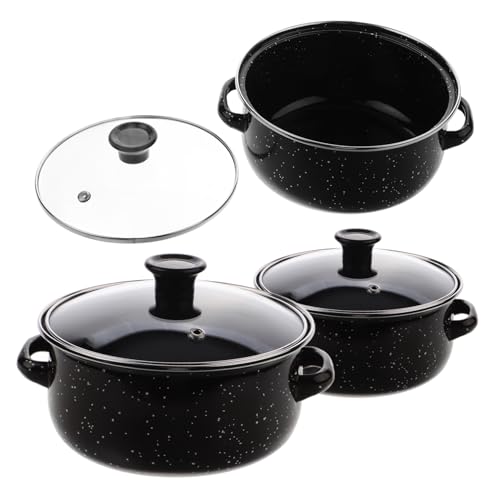 FUNNETOYU 1 Satz Dreiteiliges Mini-Suppentopf-Set emaillierter Soßentopf Ramen Pot Emailware pfannenwender nudelholz Kochtopf emaillierter Suppentopf mit Deckel Emaille Kaffee FUNNETOYU 1 Satz Dreiteiliges Mini-Suppentopf-Set emaillierter Soßentopf Ramen Pot Emailware pfannenwender nudelholz Kochtopf emaillierter Suppentopf mit Deckel Emaille Kaffee von FUNNETOYU