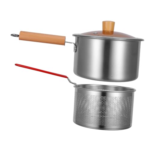 FUNNETOYU 1 Satz Fritteuse aus Edelstahl Frittierkörbe braten Frittiertopf mit Korb Fritten Fritteusentopf mit Korb Küchenwaren Frittierkorb mit Topf Mini-Fritteuse-Kit Edelstahl 304 FUNNETOYU 1 Satz Fritteuse aus Edelstahl Frittierkörbe braten Frittiertopf mit Korb Fritten Fritteusentopf mit Korb Küchenwaren Frittierkorb mit Topf Mini-Fritteuse-Kit Edelstahl 304 von FUNNETOYU