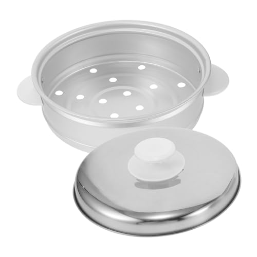 FUNNETOYU 1satz Aluminium Dampfgarer Für Reiskocher Dampfkorb Mit Deckel Vielseitiger Dämpfer Für Gemüse Und Meeresfrüchte Benutzerfreundlich Und Leicht Zu Reinigen Für Gesunde von FUNNETOYU