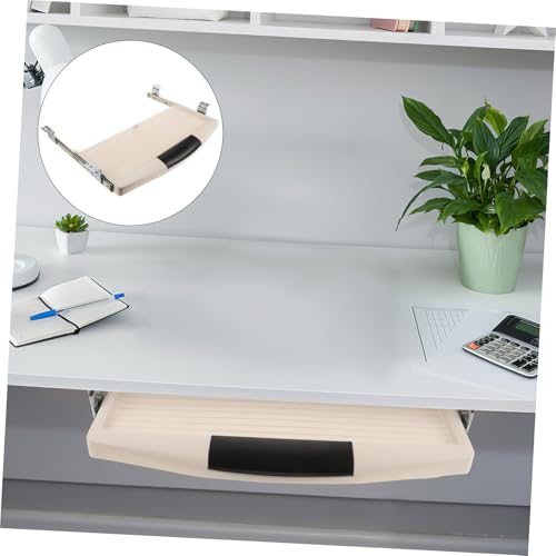 FUNNETOYU 1satz Tastatur Und Untertisch Tastaturablage Plastik Ergonomisch Und Platzsparend Schreibtisch Organizer Für Bürobedarf Ausziehbar von FUNNETOYU