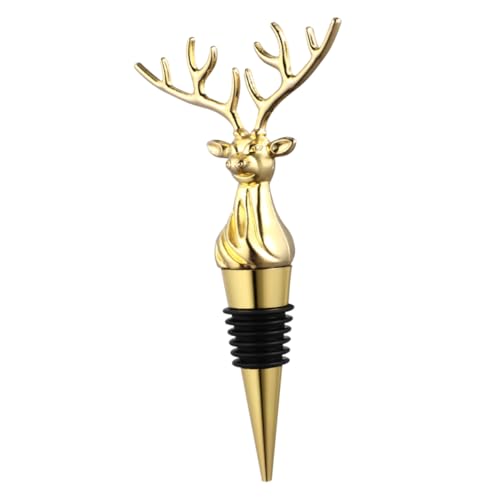 FUNNETOYU 1 Stück Alloy Elk Head Weinflaschenverschluss Kreativer und Stilvoller Flaschenstopfen aus Hochwertigem Material für Partys und Weinliebhaber Design das Gästen Beeindruckt und FUNNETOYU 1 Stück Alloy Elk Head Weinflaschenverschluss Kreativer und Stilvoller Flaschenstopfen aus Hochwertigem Material für Partys und Weinliebhaber Design das Gästen Beeindruckt und von FUNNETOYU