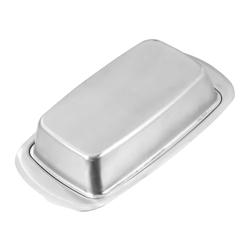 FUNNETOYU 1 Stück Butterdose mit Deckel Multifunktionale Frischhaltebox für Butter und Käse Stilvolle Aufbewahrungslösung für Feiern und Frühstückstisch Hochwertige Rostfreie und FUNNETOYU 1 Stück Butterdose mit Deckel Multifunktionale Frischhaltebox für Butter und Käse Stilvolle Aufbewahrungslösung für Feiern und Frühstückstisch Hochwertige Rostfreie und von FUNNETOYU
