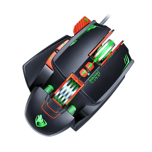FUNNETOYU 1 Stück Gaming USB Kabelgebunden Ergonomisches Design Stylische Luminous Computer für Home und Büro Schwarz von FUNNETOYU