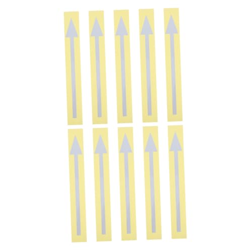 FUNNETOYU 10 Stück Reflektierender Pfeilaufkleber Floor - -Richtungsabziehbilder Wandmarkierung reflektierende Pfeile selbstklebende Straßenmarkierungsaufkleber PVC Silber FUNNETOYU 10 Stück Reflektierender Pfeilaufkleber Floor - -Richtungsabziehbilder Wandmarkierung reflektierende Pfeile selbstklebende Straßenmarkierungsaufkleber PVC Silber von FUNNETOYU