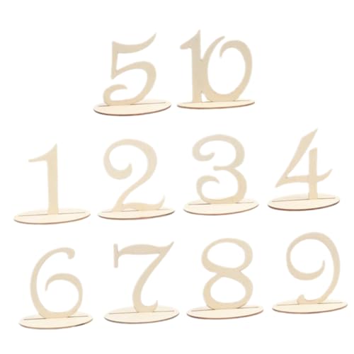 FUNNETOYU 10 Stück Teiliges Holz Tischnummern mit Holzbasis Tischdeko für Hochzeiten und Veranstaltungen Praktische Sitzplatzkarten für Gäste Robust und Ansprechend Gestalten FUNNETOYU 10 Stück Teiliges Holz Tischnummern mit Holzbasis Tischdeko für Hochzeiten und Veranstaltungen Praktische Sitzplatzkarten für Gäste Robust und Ansprechend Gestalten von FUNNETOYU