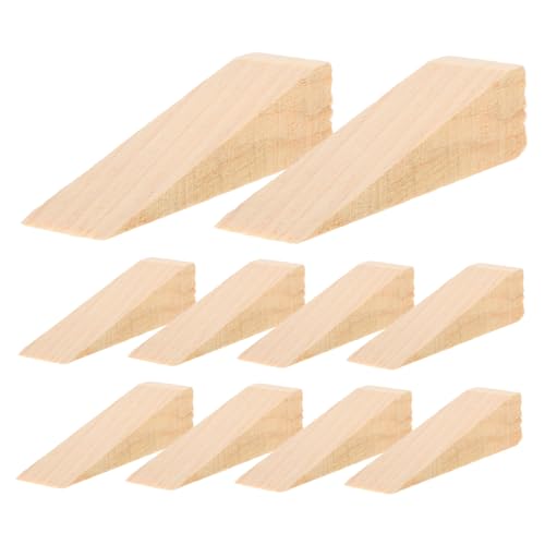 FUNNETOYU 10 Stück Teiliges Holzkeile Türstopper Rutschfest Schräge Fußpads für Schwere Türen Robust Langlebig Holz Türkeile gegen Zugluft und Verrutschen FUNNETOYU 10 Stück Teiliges Holzkeile Türstopper Rutschfest Schräge Fußpads für Schwere Türen Robust Langlebig Holz Türkeile gegen Zugluft und Verrutschen von FUNNETOYU