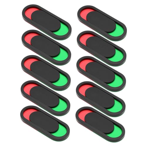 FUNNETOYU 10 Stück Teiliges Privacy Slider Türschild Geräuscharmes Schiebeschild für Frei Belegt Anzeige Schlankes Design Geräuschloser Mechanismus für Badezimmer Büro Hotel Konferenzraum von FUNNETOYU