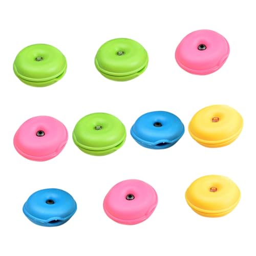 FUNNETOYU 10 Stück Teiliges Runder Kabelwickler aus Langlebigem Material Kompakter Earphone Organizer und Schützendes Zubehör für Kabel und Ohrhörer für Reisen und Alltag Zufällige Farbe von FUNNETOYU