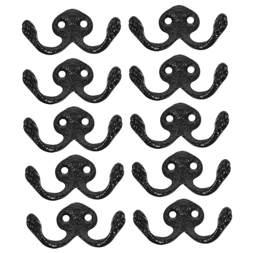 FUNNETOYU 10 Stück Teiliges Rustikales Metall Wandhaken mit Antikem Finish Langlebige Metall Garderobenhaken zum Aufhängen von Mänteln Hüten Taschen für Schlafzimmer Flur und Bad FUNNETOYU 10 Stück Teiliges Rustikales Metall Wandhaken mit Antikem Finish Langlebige Metall Garderobenhaken zum Aufhängen von Mänteln Hüten Taschen für Schlafzimmer Flur und Bad von FUNNETOYU