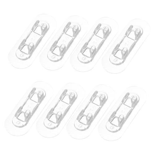 FUNNETOYU 10 Stück Teiliges Transparentes Kabelhalter aus Acryl Selbstklebend Kompakt und Vielseitig für Schreibtisch Büro Zuhause Schützt und Ordnet Verschiedene Kabel Sicher und von FUNNETOYU