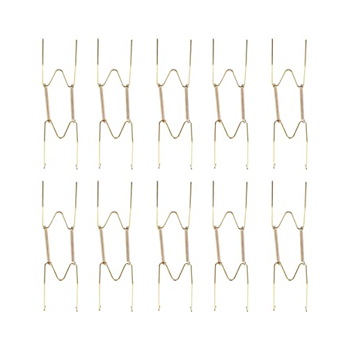 FUNNETOYU 10 Stück Unsichtbare Tellerhänger aus Wanddekorationshalter für Teller und Tabletts Gold FUNNETOYU 10 Stück Unsichtbare Tellerhänger aus Wanddekorationshalter für Teller und Tabletts Gold von FUNNETOYU