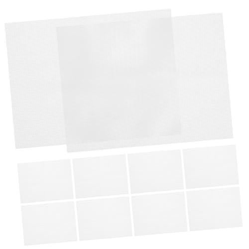 FUNNETOYU 10 Stück Wiederverwendbare Silikon Dampfgarer Matte Antihaftbeschichtete Hitzebeständige Dehydrator Netzmatten für Dörrautomat Ofen Mikrowelle Bpa frei Leicht zu Reinigen von FUNNETOYU