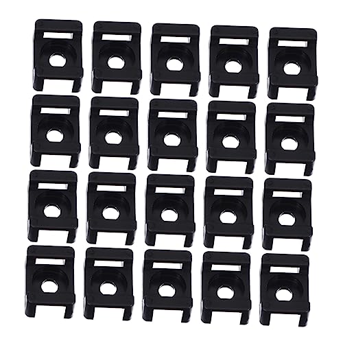 FUNNETOYU 100 Stück Kabelbinder Halterung Selbstklebende Kabelmanagement Clips für Kabelorganisation Praktischer Kabelclip für Zuhause und Büro Schwarz für Große Kabel und Leitungen FUNNETOYU 100 Stück Kabelbinder Halterung Selbstklebende Kabelmanagement Clips für Kabelorganisation Praktischer Kabelclip für Zuhause und Büro Schwarz für Große Kabel und Leitungen von FUNNETOYU